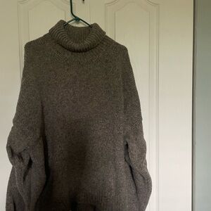 Babaa Jumper No 17 Men’s Turtleneck Wool Sweater Dark Mist